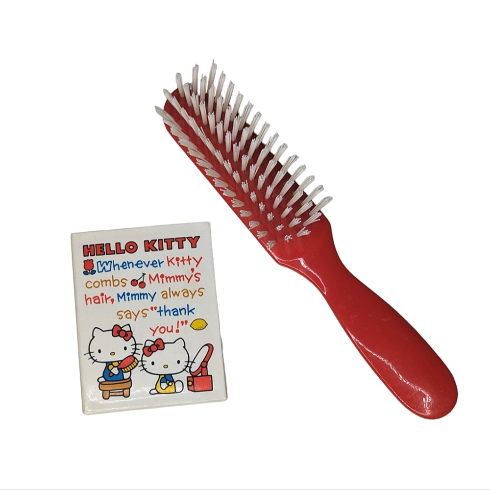 Vintage 1976 Hello Kitty company and brush
